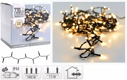 Valosarja led 720 IP44 Lämminvalkoinen - Jouluvalot - 8719202259162 - 1
