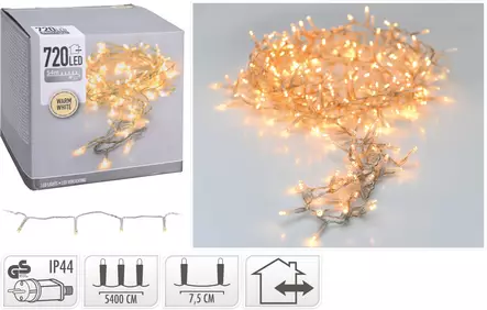 Valosarja led 720 lämmin valkoinen IP44 - Jouluvalot - 8719202259476 - 1