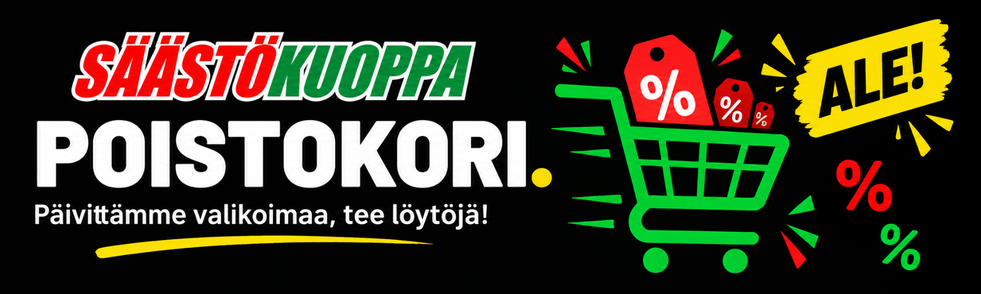 Säästökuoppa Poistokori – poistotuotteet ja tarjoukset