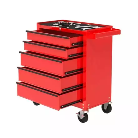 Työkaluvaunu 5 laatikkoa - Työpöydät, vaunut ja aputasot - 6438168119410 - 2