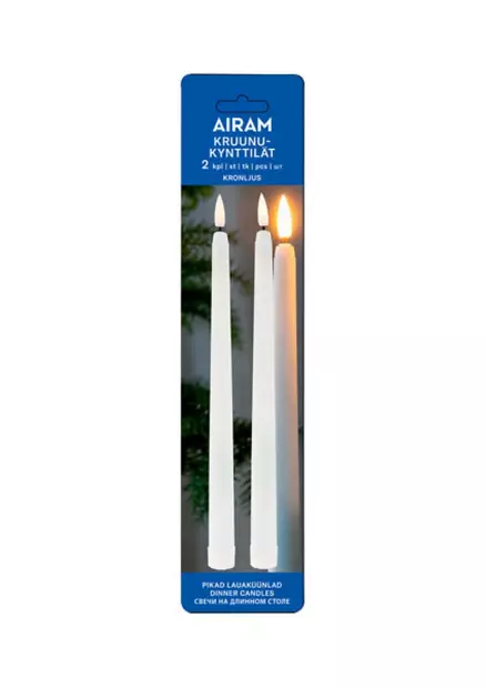 Airam Led Kruunukynttilä 2kpl - Led-kynttilät - 6435200289780 - 1