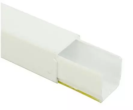 Asennuskanava 12x12x2000 mm tarralla - Asennuskaapelit ja sähköjohdot - 6438140914330 - 1