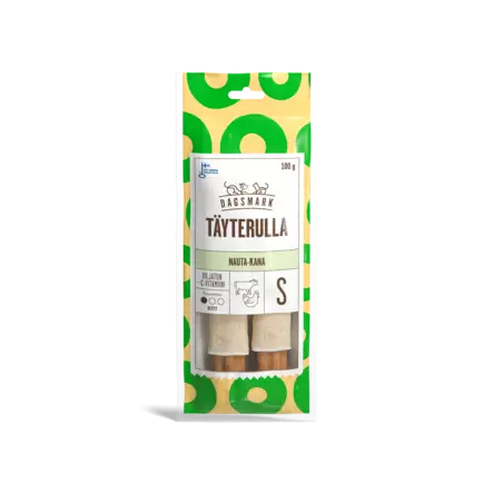 Dm täyterulla nauta-kana s 100g - Koiran luut - 6430066385270 - 1