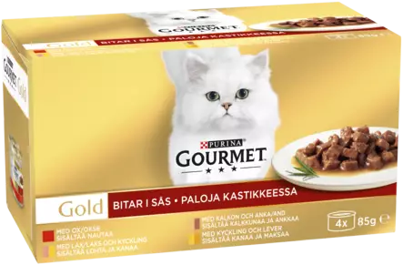 Gourmet Gold Kastike laj. 4x85g - Kissan märkäruoat - 7613032959500 - 1