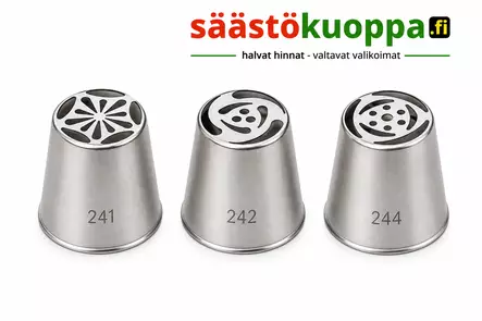 HEIROL tulppaani tyllasetti 3kpl - Leivontatarvikkeet - 6419287313880 - 1
