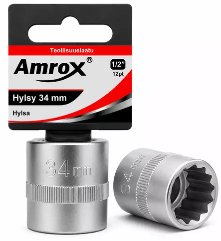 Hylsy 3/4" 34 mm 12PT - 3/4 Hylsyt - 6420286909790 - 1