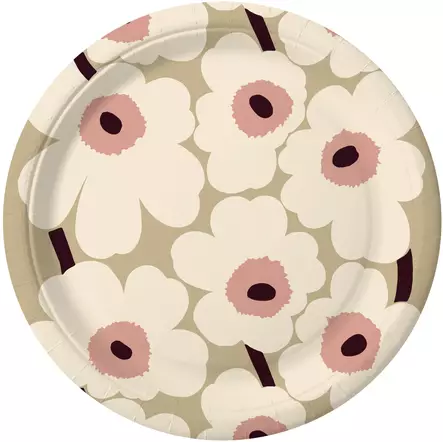 Marimekko Lautanen Unikko 18cm 10kpl - Kertakäyttölautaset - 6411631132000 - 2