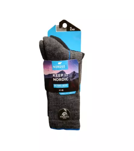 Nordsox merinovilla hiihtosukka 2kpl/pkt 41-45 - Miesten sukat - 6438159996990 - 1