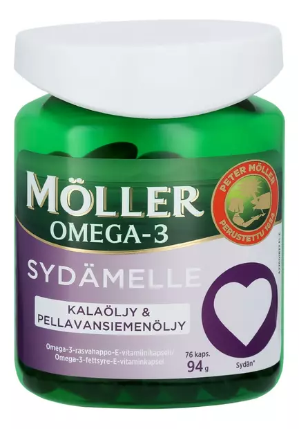 Möller omega2 sydämelle 76kpl - Rasvahapot - 7070866010010 - 1