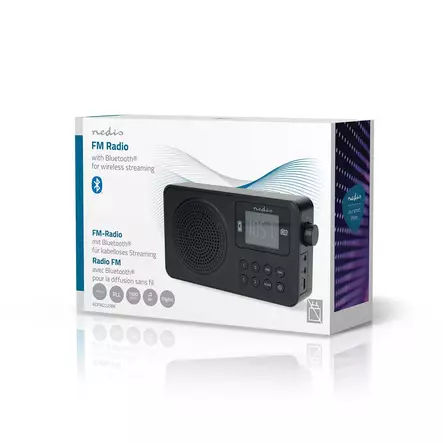 Nedis FM-radio digitaalinen akku/Usb - Radiot ja radiopuhelimet - 5412810471430 - 1