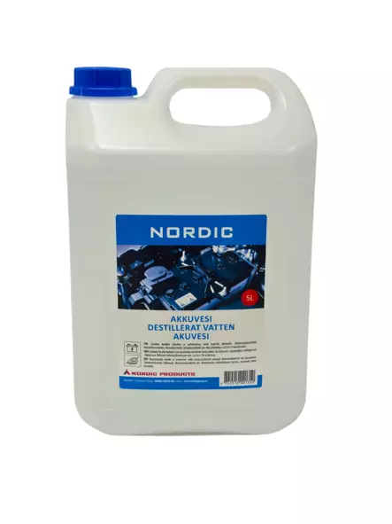 Nordic akkuvesi 5L - Lisäaineet - 4742516001350 - 2