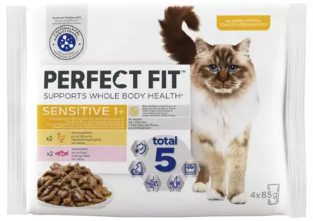 Perfect Fit Sensitive 1+ 4x85g - Kissan kuivaruoat - 8410136028380 - 1
