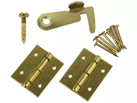 Pisla messingöity lipassaranat ja haka - Saranat - 6414671085060 - 1