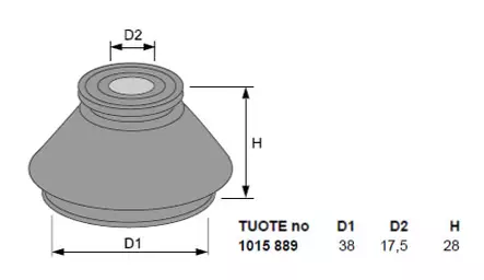 Raidetangonpään suojakumi ø17.5/38mm - Muut autotarvikkeet - 6438206158890 - 2