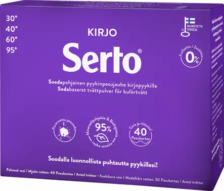 Serto Kirjo pyykinpesujauhe 1350g - Pyykinpesu- ja huuhteluaineet - 6417964579000 - 1