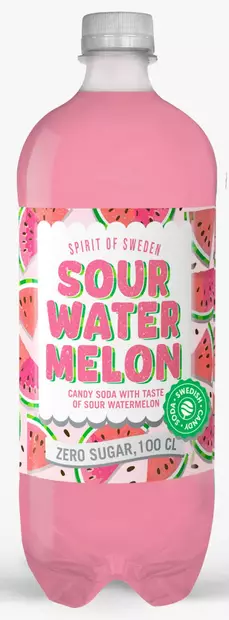 Spirit of sweden sour watermelon Zero 1l - Virvoitusjuomat ja mixerit - 7312725144710 - 1