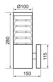 Ulkoseinävalaisin Airam Park RST - Ulkoseinävalaisimet - 6435200284600 - 2
