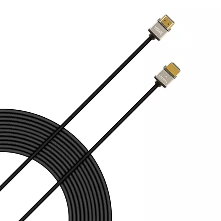 Wave HDMI-kaapeli 4K 2.0B 3m slim - Näyttökaapelit - 6418312138030 - 2