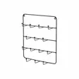 4living seinäkoukut 30x30cm musta - Koukut ja naulakot - 6410416224930 - 1