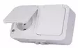 Nordic pistorasia 2-os. IP44 maadoitettu - Pistorasiat - 6438140973320 - 1