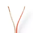 Kaiutinkaapeli 2x2,5mm² cca 100m läpikuultava pyöreä - Asennuskaapelit ja sähköjohdot - 5412810312740 - 1