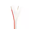 Kaiutinkaapeli 2 x 0.75 mm² 100m pyöreä PVC läpikuultava - Asennuskaapelit ja sähköjohdot - 5412810311910 - 1