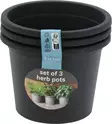 Kasvatusruukku 15cm 3 kpl setti - Muoviruukut - 8720573947930 - 1