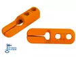 Köysilukko muovi/oranssi 29x22x90mm 2kpl - Muut kiinnitystarvikkeet ja lajitelmat - 6414676023890 - 1