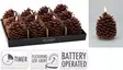 Led kynttilä käpy 13cm - Led-kynttilät - 8720573755900 - 1