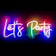 Let's Party neon-kyltti - Pöytä- ja sisustusvalaisimet - 8721037731560 - 1