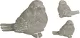 Lintu koriste harmaa 13x6,7x10cm - Pihakoristeet - 8720573977210 - 1