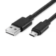 Mobia punottu kaapeli microusb, 2m, musta - Puhelintarvikkeet ja laturit - 6430076521460 - 1