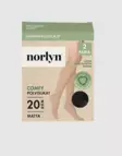 Norlyn comfy polvisukat 2-pack 20den black 36-41 - Naisten sukat ja sukkahousut - 7028413010990 - 2