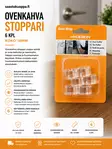 OVENKAHVASTOPPARI 18 mm 6 KPL - Kalustehelat - 6438159265980 - 1