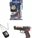 Poliisiase ja merkki - Leikkiaseet - 6438484010590 - 1