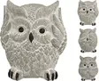 Pöllökoriste harmaa 82x82x98mm - Pihakoristeet - 8720573977180 - 1