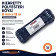 Polyesteriköysi kierretty 8mm 12m - Narut ja köydet - 6438159247030 - 1