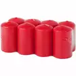 Pöytäkynttilä 5x7cm punainen 8kpl - Pöytäkynttilät - 4740302751120 - 1