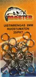 Uistinrengas master 8mm ruostumaton 25kpl - Perukkeet, lukot, koukut ja painot - 6416473140480 - 1