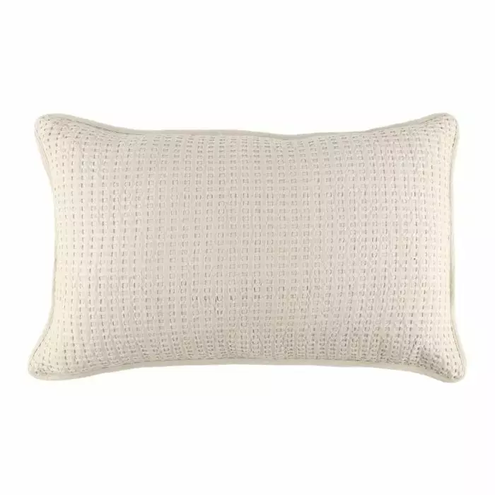 Koristetyyny Waffle 50x80 cm beige - Koristetyynyt ja sohvanpäälliset - 6410416226200 - 1