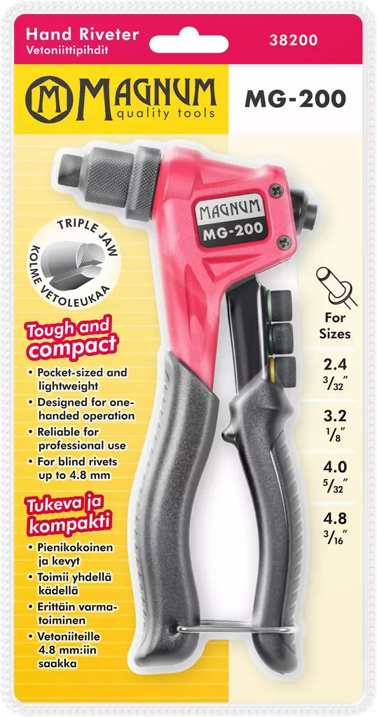 Vetoniittipihdit MG-200 - Muut pihdit - 6418868382000 - 1