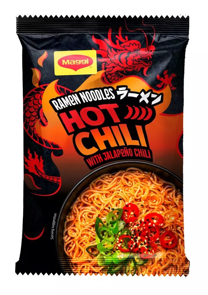 Maggi Ramen spicy hot chili nuudeli 62g - Texmex - 8445291886230 - 1