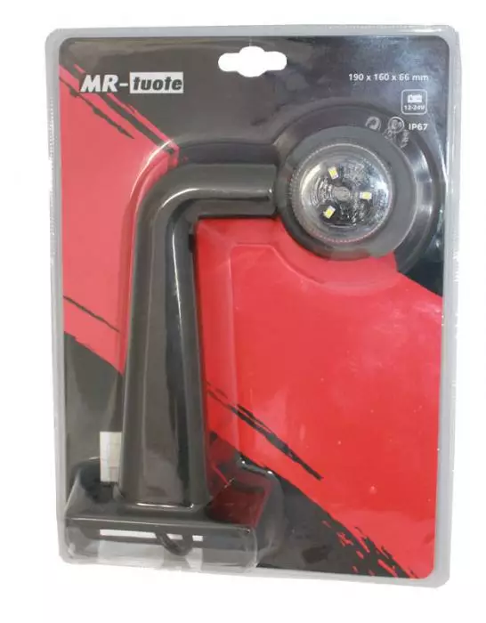 Äärivalo led 12/24V kulma oikea - Peräkärryn valot ja heijastimet - 6430032159010 - 1