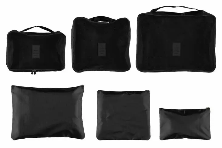 Acces Matkustussetti 6 kpl Musta - Matkailu tarvikkeet - 6410416469560 - 1