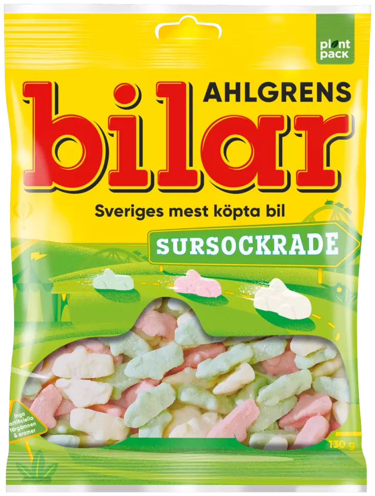 Ahlgrens bilar sursockrade 130g - Makeiset - 7310350112050 - 1