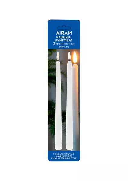 Airam Led Kruunukynttilä 2kpl - Led-kynttilät - 6435200289780 - 1