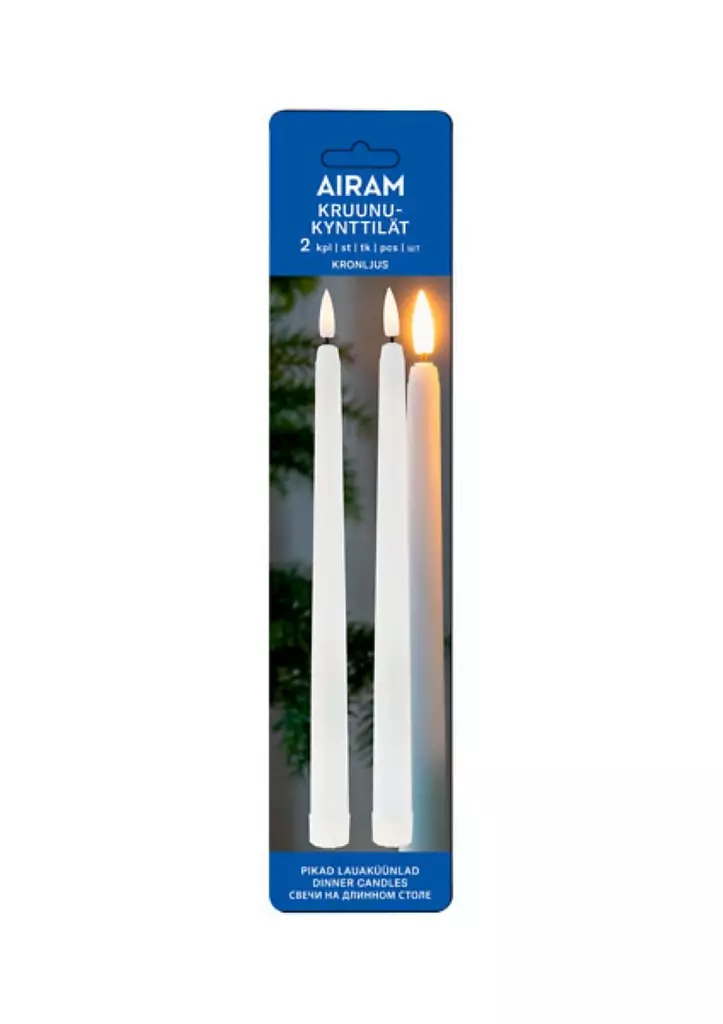 Airam Led Kruunukynttilä 2kpl - Led-kynttilät - 6435200289780 - 1
