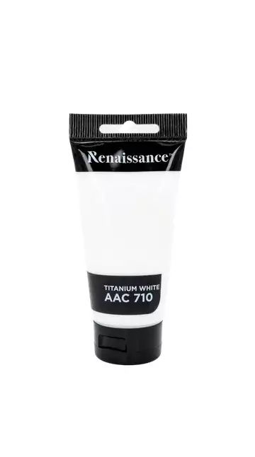 Akryylimaali 75ml Titanium White AAC 710 - Valmisvärit - 8851907234430 - 1