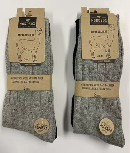 Alpakka villasukka 41-45 Nordsox - Miesten sukat - 6438159914130 - 1