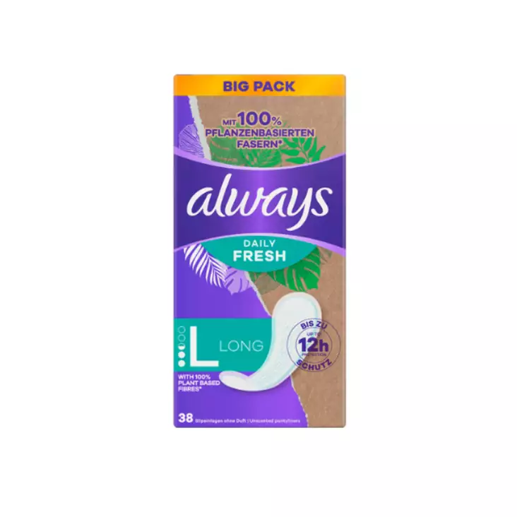 Always Daily Fresh Panty Liners Long - Pikkuhousunsuojat ja siteet - 8700216491570 - 1